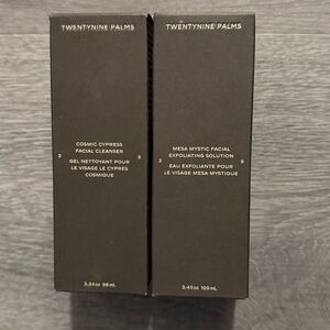 NEW 29 PALMS EXFOLIATOR & CLEANSER SET 2 Piece Full Size